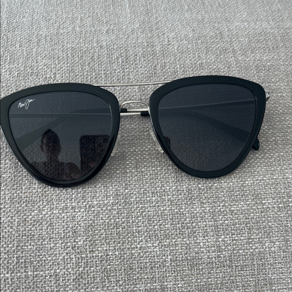 Maui Jim Black and Silver Sunglasses